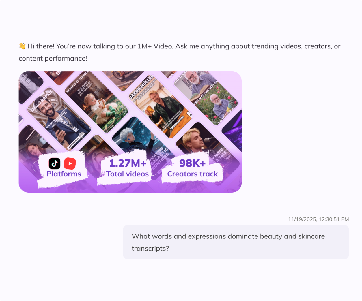 One-click tracking of fast-rising beauty topics