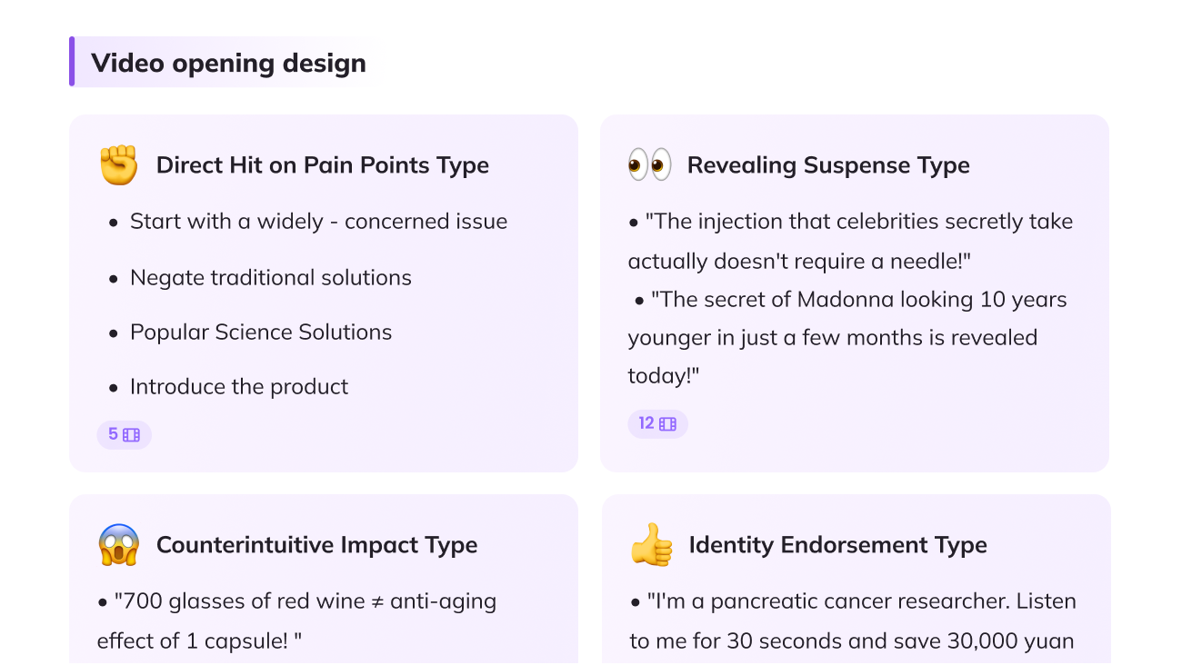 Reverse-engineer viral: hooks, pacing, structure—on demand