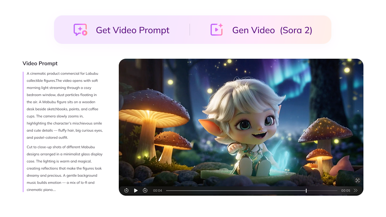 Professional prompt engineering and video generation